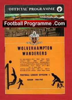 Wolves Wolverhampton v Aston Villa 1965