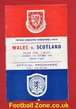 Wales v Scotland 1958 - Denis Law International Debut First Goal