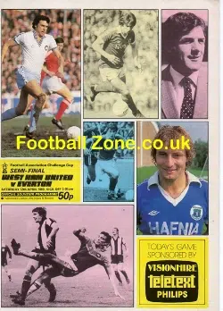 West Ham United v Everton 1980 – FA Cup Semi Final