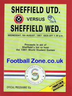 Sheffield United v Sheffield Wednesday 1991 Aid of Student Games