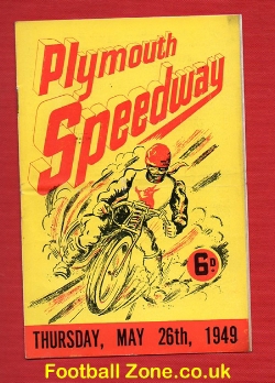 Plymouth Speedway v Leicester 1949 + Newspaper Articles