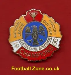 Eastbourne Speedway Badge – Champions 1986