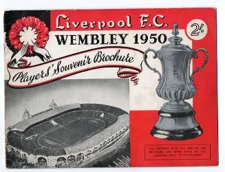 Liverpool v Arsenal 1950 - FA Cup Final Players Souvenir