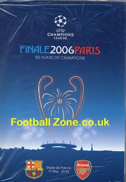 Arsenal v Barcelona 2006 – Champions League Final + Booklet