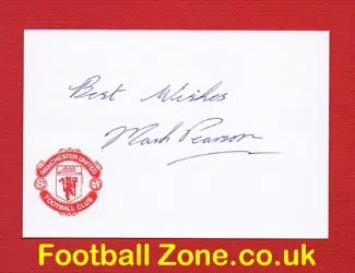 Manchester United Mark Pearson Signed Card