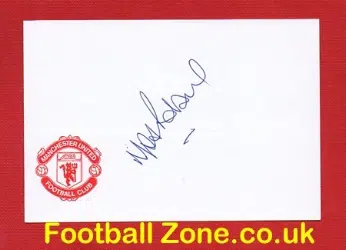 Manchester United Mark Robins Signed Card
