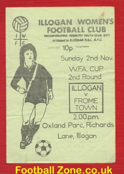Illogan Ladies v Frome Town 1980 – Womens Football Match