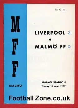 Malmo v Liverpool 1967 - Fairs Cup - Sweden