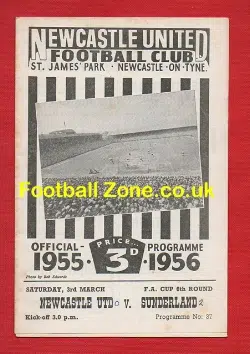 Newcastle United v Sunderland 1956 - FA Cup