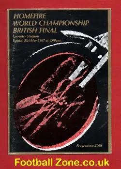 Homefire British Speedway Final 1987
