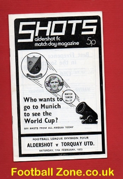 Aldershot v Torquay United 1973 – Plus Football League Review