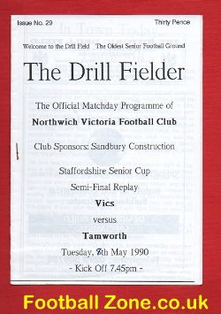 Northwich Victoria v Tamworth 1990 – Semi Final Replay