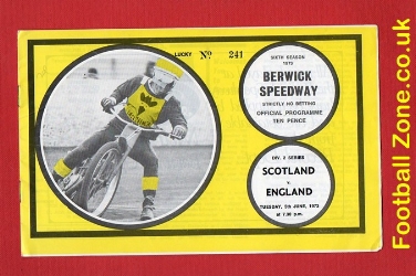 England Speedway v Scotland 1973 – at Berwick