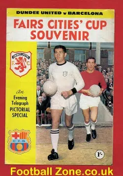 Dundee United v Barcelona 1966/67 – Fairs Cup Souvenir Barca