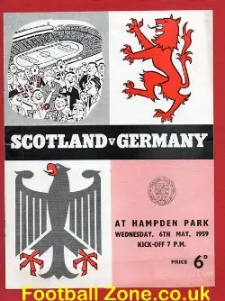 Scotland v Germany 1959 – Glasgow – Hampden Park