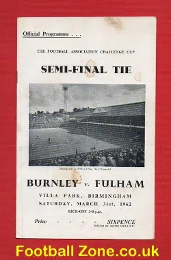 Burnley v Fulham 1962 - FA Cup Semi Final - Official - to clear