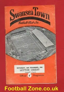 Swansea Town v Leyton Orient 1961