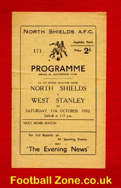 North Shields v West Stanley 1952 – FA Cup Qualifying