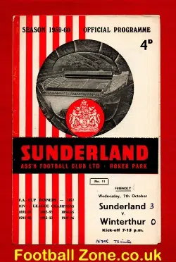 Sunderland v Winterthur 1959 – Friendly Match