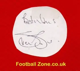 Manchester United Steve Bruce Autograph
