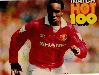 Manchester United Paul Ince Autograph Signed Poster