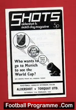Aldershot v Torquay United 1973 – Plus Football League Review