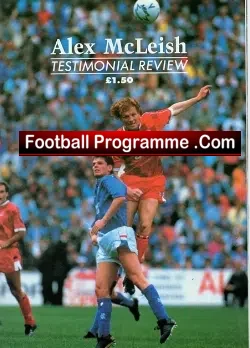 Alex McLeish Testimonial Benefit Aberdeen 1989 Multi Autographs