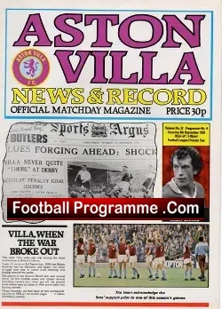 Aston Villa v Manchester United 1979