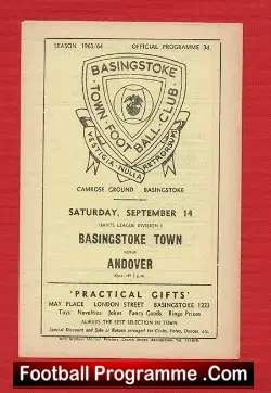 Basingstoke Town v Andover 1963