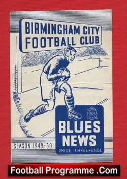 Birmingham City v Stoke City 1949 - football programme