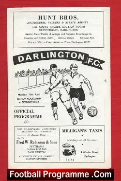 Bishop Auckland v Spennymoor 1967 Durham Cup Final at Darlington