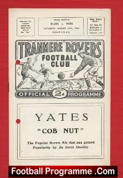 Blues v Reds 1959 – Friendly Match at Tranmere Rovers