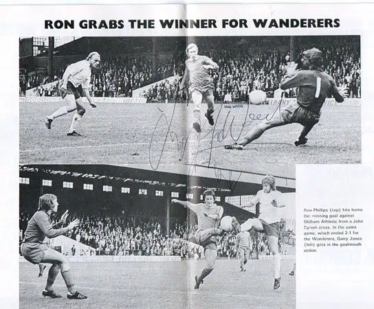 Bolton Wanderers v Plymouth Argyle 1972 – Signed Dowd + Cranston