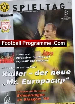 BVB Spieltag v Liverpool 2001 - football programme