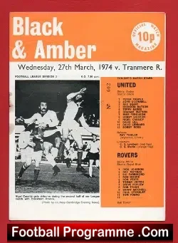Cambridge United v Tranmere Rovers 1974