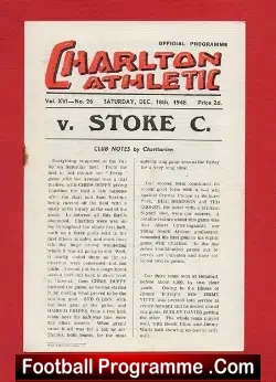 Charlton Athletic v Stoke City 1948