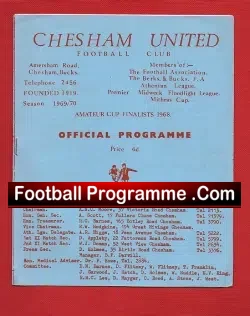 Chesham United v Southall 1969