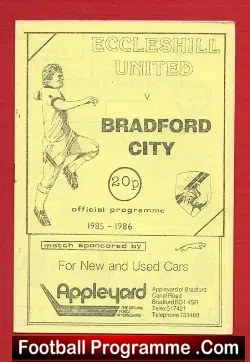 Eccleshill United v Bradford City 1985