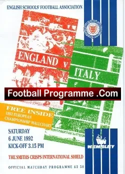 England v Italy 1992