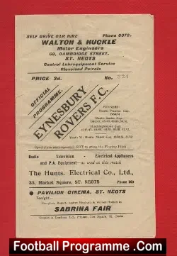 Eynesbury Rovers v Chelmsford 1953