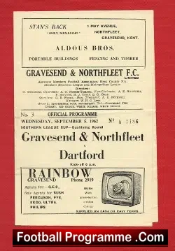 Gravesend Northfleet v Dartford 1962