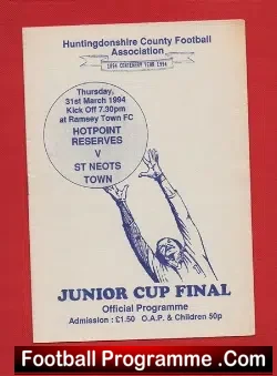 Hotpoint Reserves v St Neots Town 1994 – Junior Cup Final