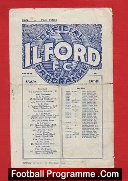 Ilford v Wycombe Wanderers 1948 – to clear