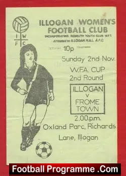 Illogan Ladies v Frome Town 1980 – Womens Football Match