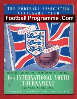 International Youth Tournament 1963 – Youths Wembley