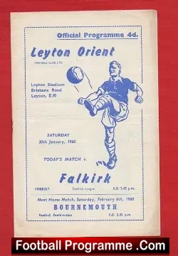 Leyton Orient v Falkirk 1960 – Friendly Match