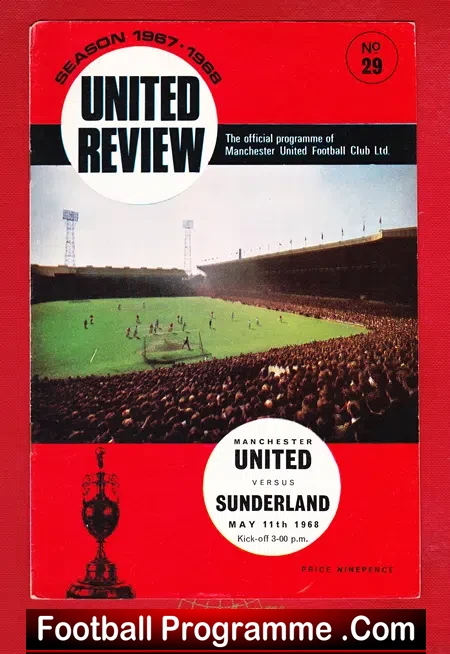 Manchester United v Sunderland 1968