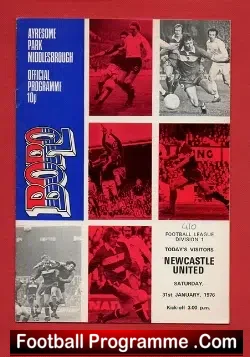 Middlesbrough v Newcastle United 1976