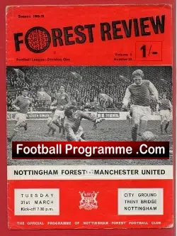 Nottingham Forest v Manchester United 1970