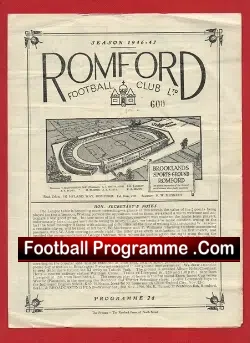 Romford v Woking 1946 – Isthmian League